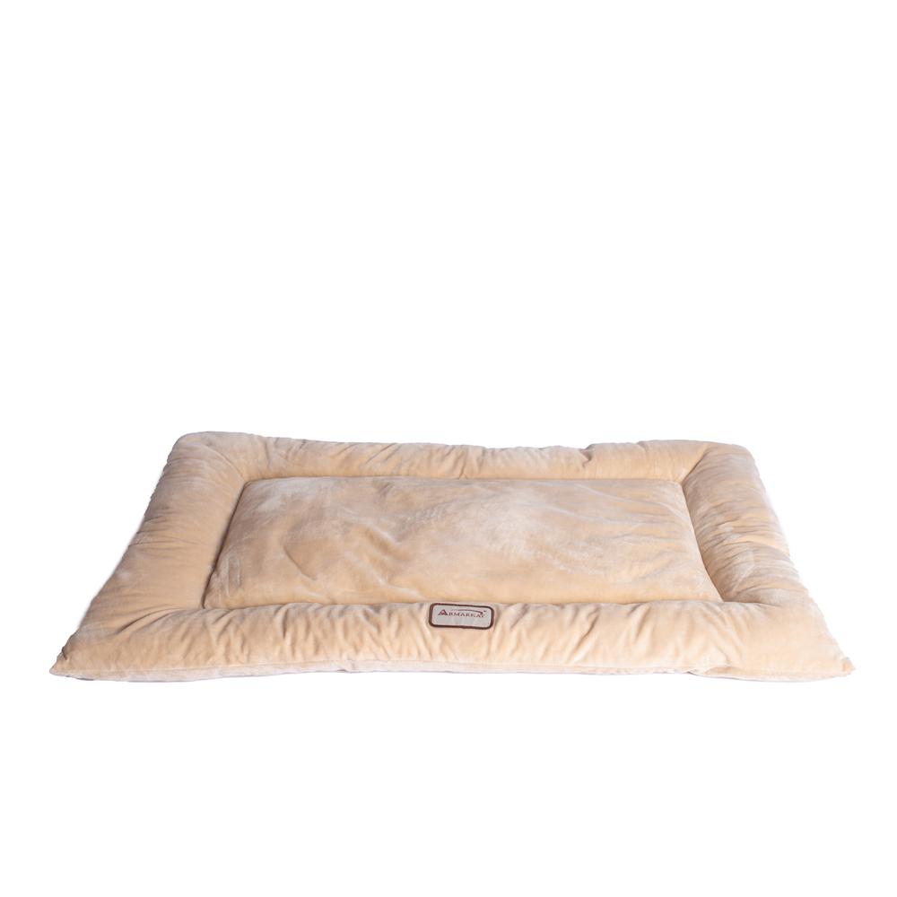 Armarkat Model M01CMH-L Large Pet Bed Mat with Poly Fill Cushion in Beige. Picture 10