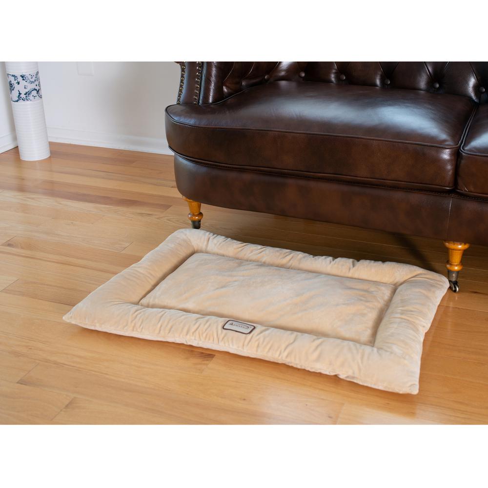 Armarkat Model M01CMH-M Medium Pet Bed Mat with Poly Fill Cushion in Beige. Picture 4