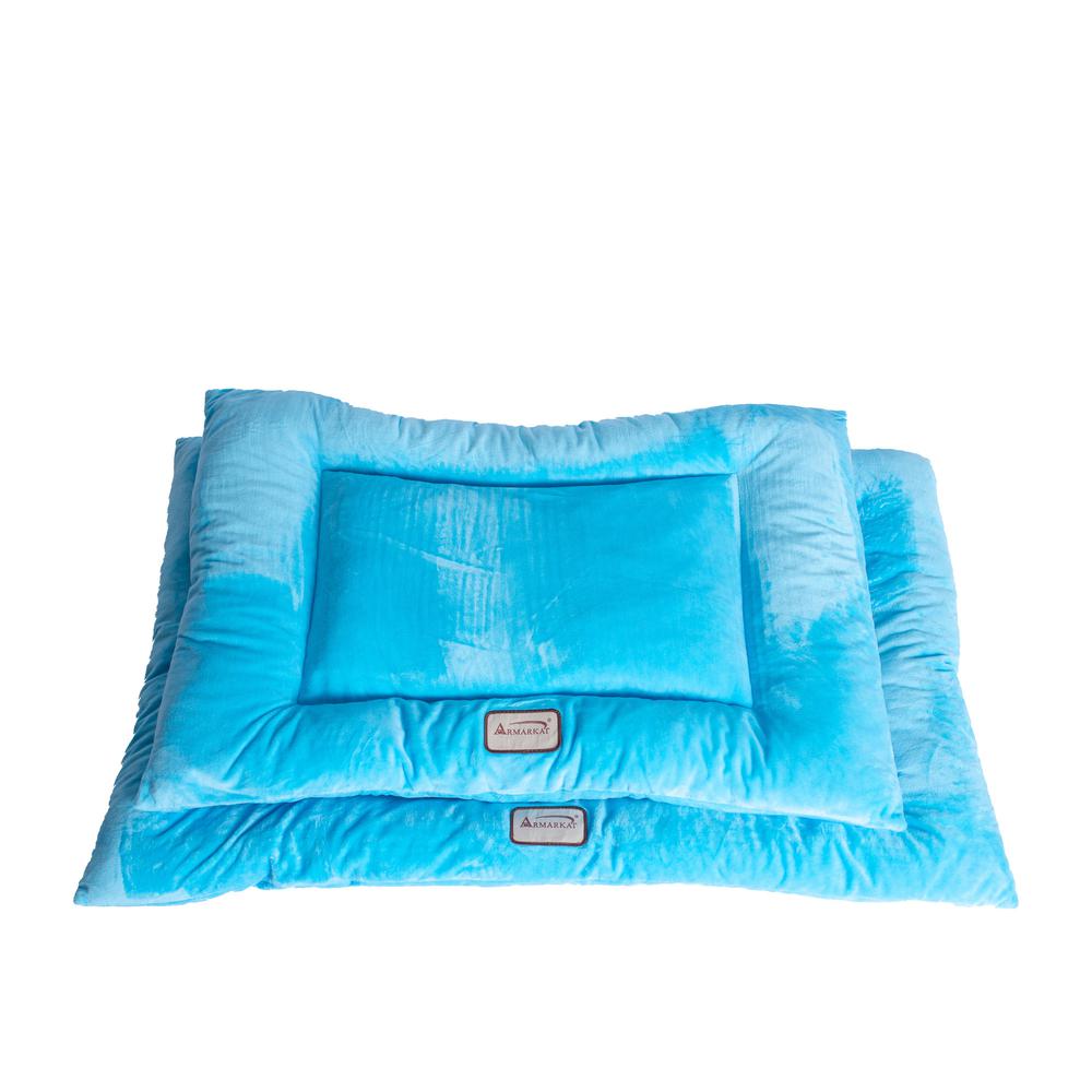Armarkat Model M01CTL-L Large Pet Bed Mat with Poly Fill Cushion in Sky Blue. Picture 11