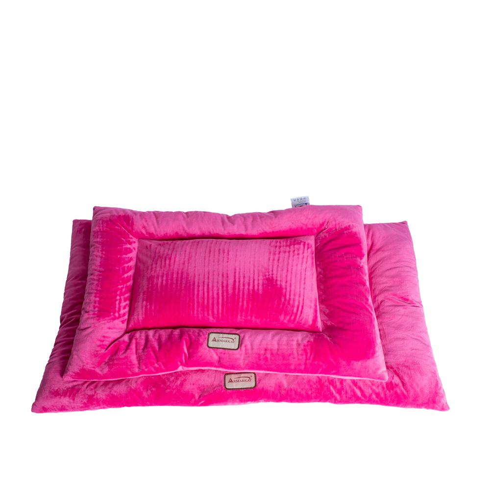 Armarkat Model M01CZH-L Large Pet Bed Mat with Poly Fill Cushion in Vibrant Pink. Picture 11
