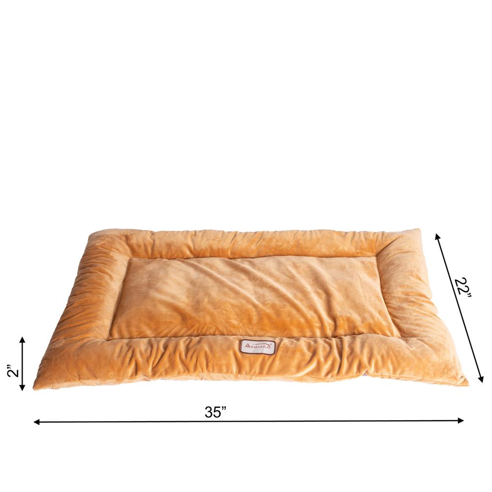 Armarkat Model M01CZS-L Large Pet Bed Mat with Poly Fill Cushion in Earth Brown. Picture 6
