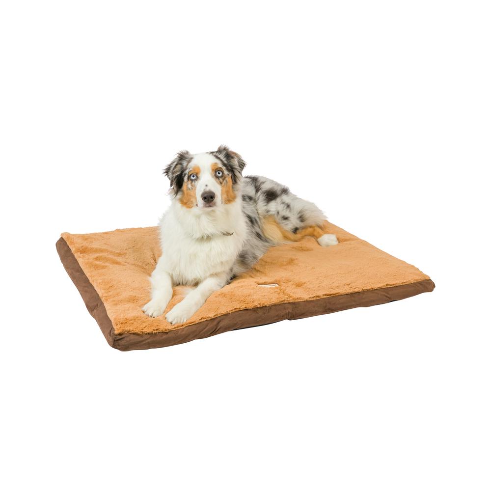 Armarkat Model M05HKF/ZS-L Large Pet Bed Mat with Poly Fill Cushion in Earth Brown & Mocha. Picture 9