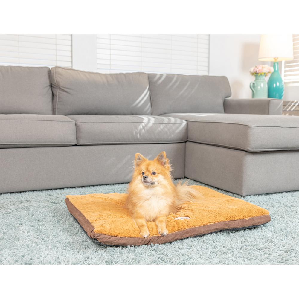 Armarkat Model M05HKF/ZS-M Medium Pet Bed Mat with Poly Fill Cushion in Mocha & Earth Brown. Picture 5