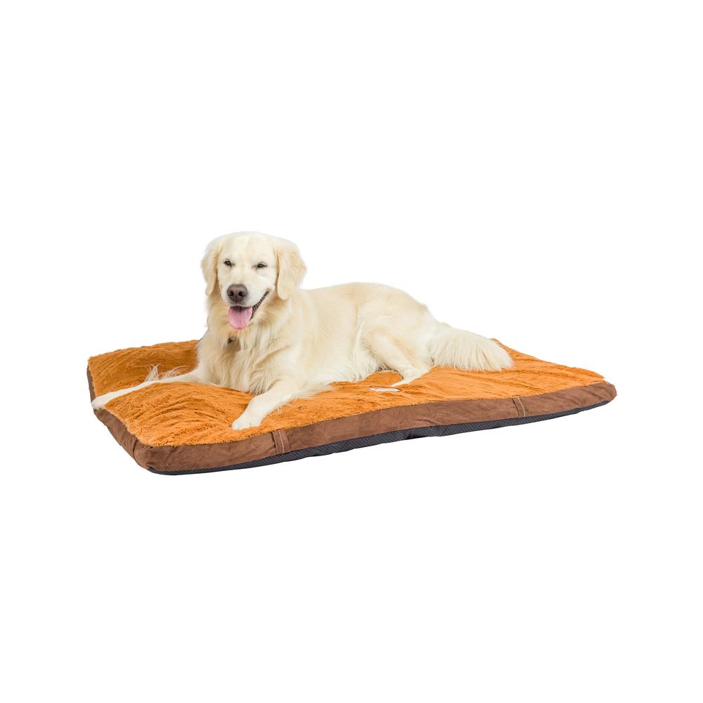 Armarkat Model M05HKF/ZS-XL Extra Large Pet Bed Mat with Poly Fill Cushion in Mocha & Earth Brown. Picture 1