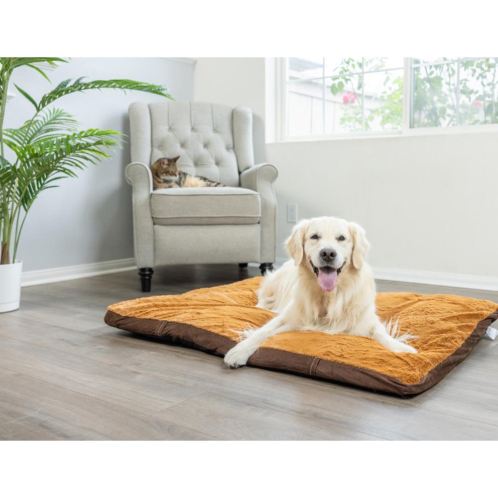 Armarkat Model M05HKF/ZS-XL Extra Large Pet Bed Mat with Poly Fill Cushion in Mocha & Earth Brown. Picture 4