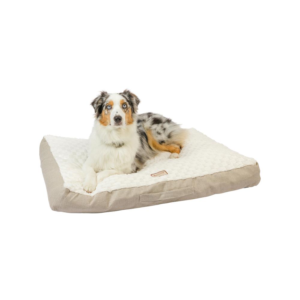 Armarkat Mat Model M12HMB/MB-L Large With Handle, Dog Crate Mat with Poly Fill Cushion & Removable Cover. Picture 1