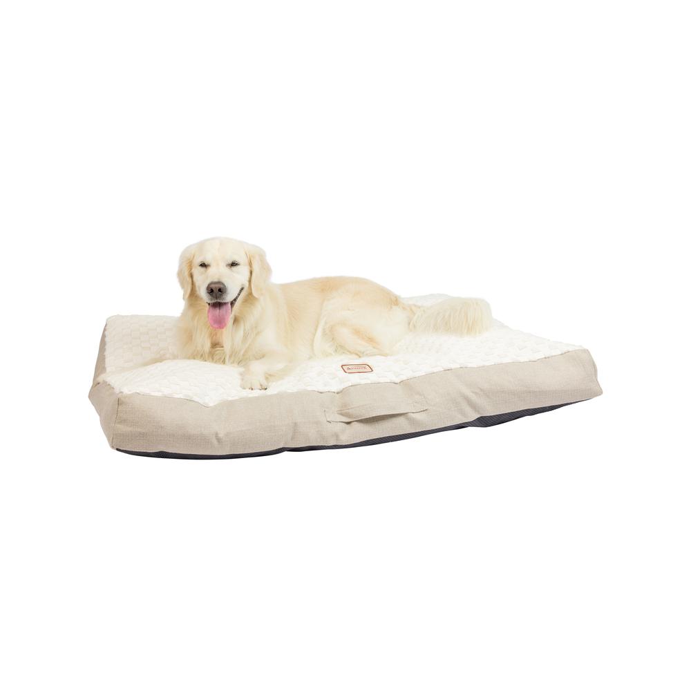 Armarkat Mat Model M12HMB/MB-X Extra Large With Handle, Dog Crate Mat with Poly Fill Cushion & Removable Cover. Picture 1