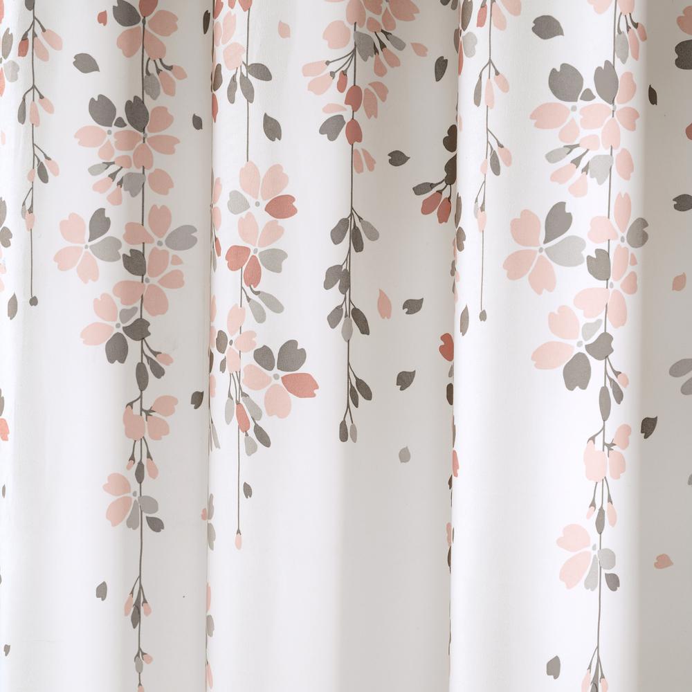 Weeping Flower  Shower  Curtain  Blush Gray Single  72X72