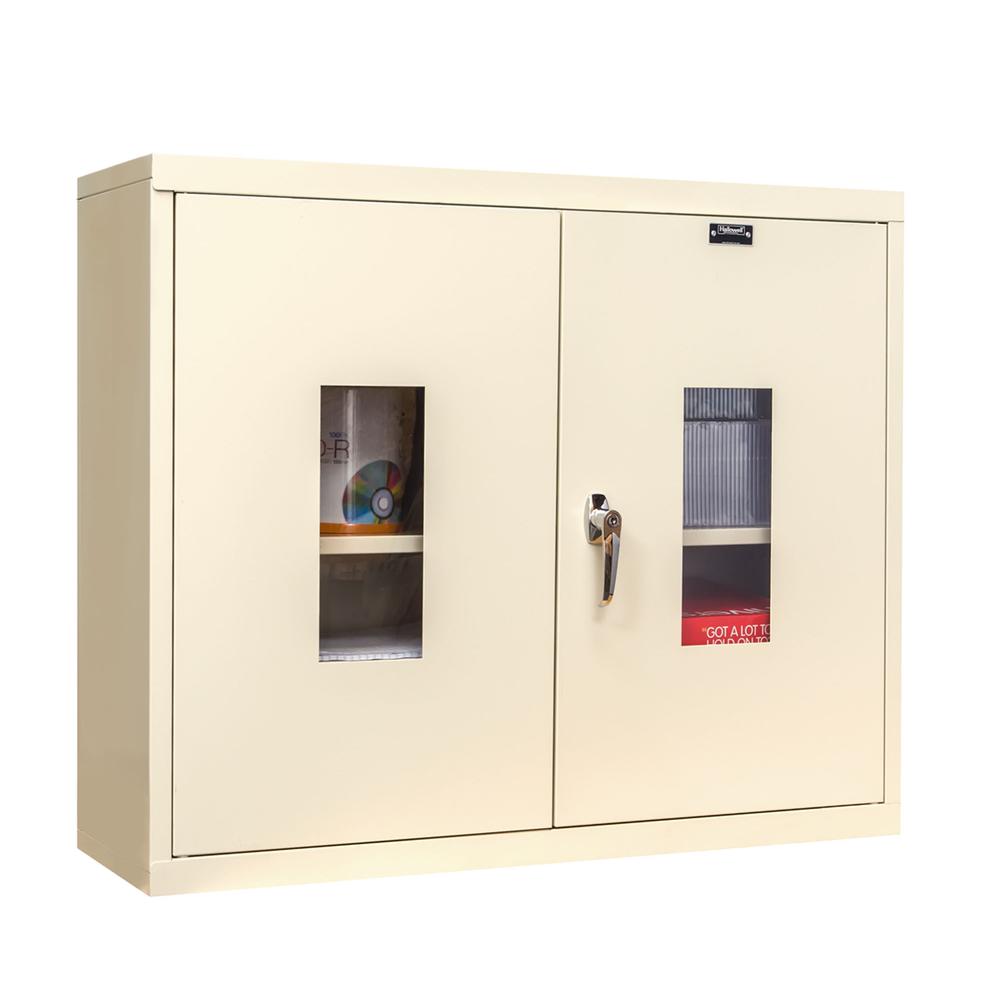 400 Series Wallmount SV Storage Cabinet, 36"W x 12"D x 30"H, 729 Tan, Single Tier, Double Safety-View Door, 1-Wide, Knock-down. Picture 2