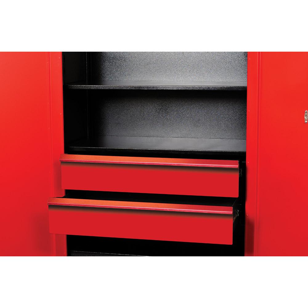 Fort Knox Cabinet Drawer Kit - 2 Drawer, 48"W x 24"D x 15"H, Red (textured). Picture 1