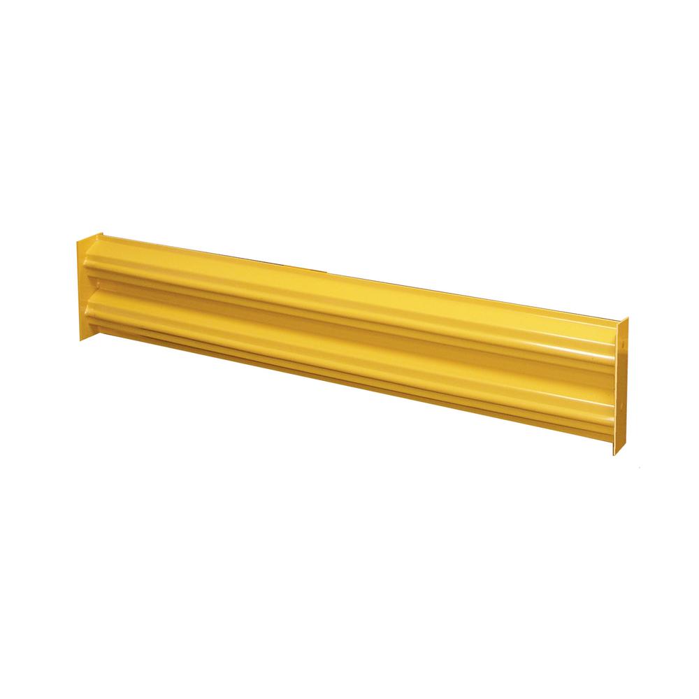Hallowell Guardrail - Rail, 43"W x 2.5"D x 12"H, Safety Yellow. Picture 1