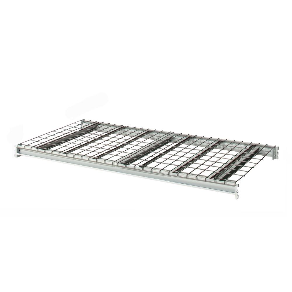 Bulk Rack Additional Level 60"W x 24"D 707 Marine Blue Uprights / 711 Light Gray Beams 1 Level  Includes waterfall wire deck. Picture 1