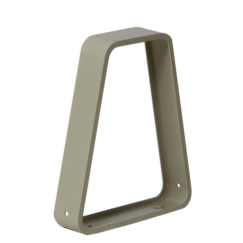 Hallowell Aluminum Moveable Bench Pedestal 3"W x 13.75"D x 16.75"H 729 Tan. Picture 1