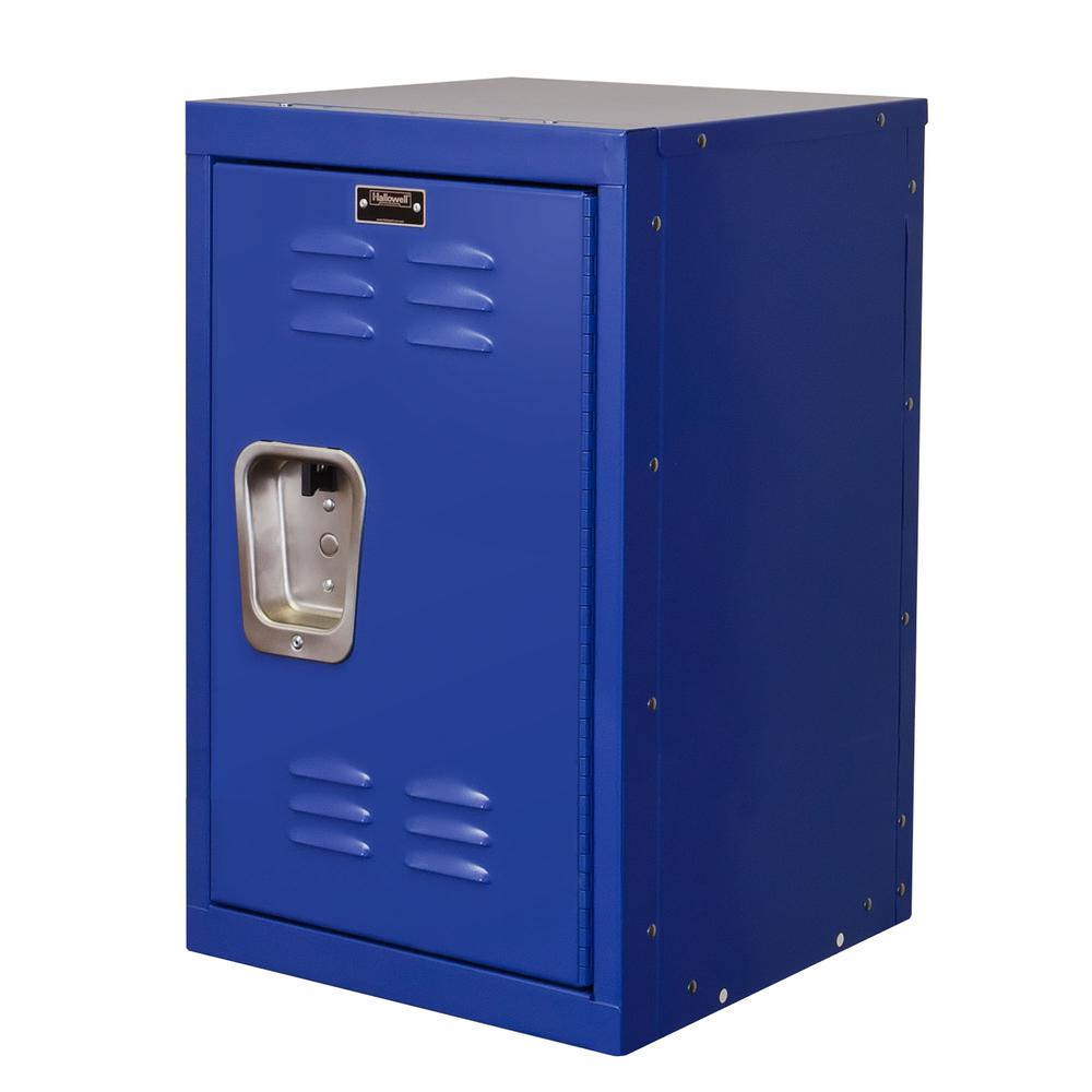 Hallowell Kid Mini Locker, 15"W x 15"D x 24"H, 717 Grand Slam (blue), Single Tier, 1-Wide, Knock-Down. Picture 2