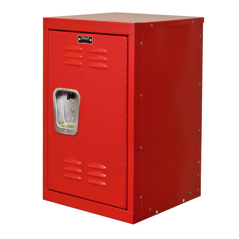 Hallowell Kid Mini Locker, 15"W x 15"D x 24"H, 721 Relay Red (red), Single Tier, 1-Wide, Knock-Down. Picture 2