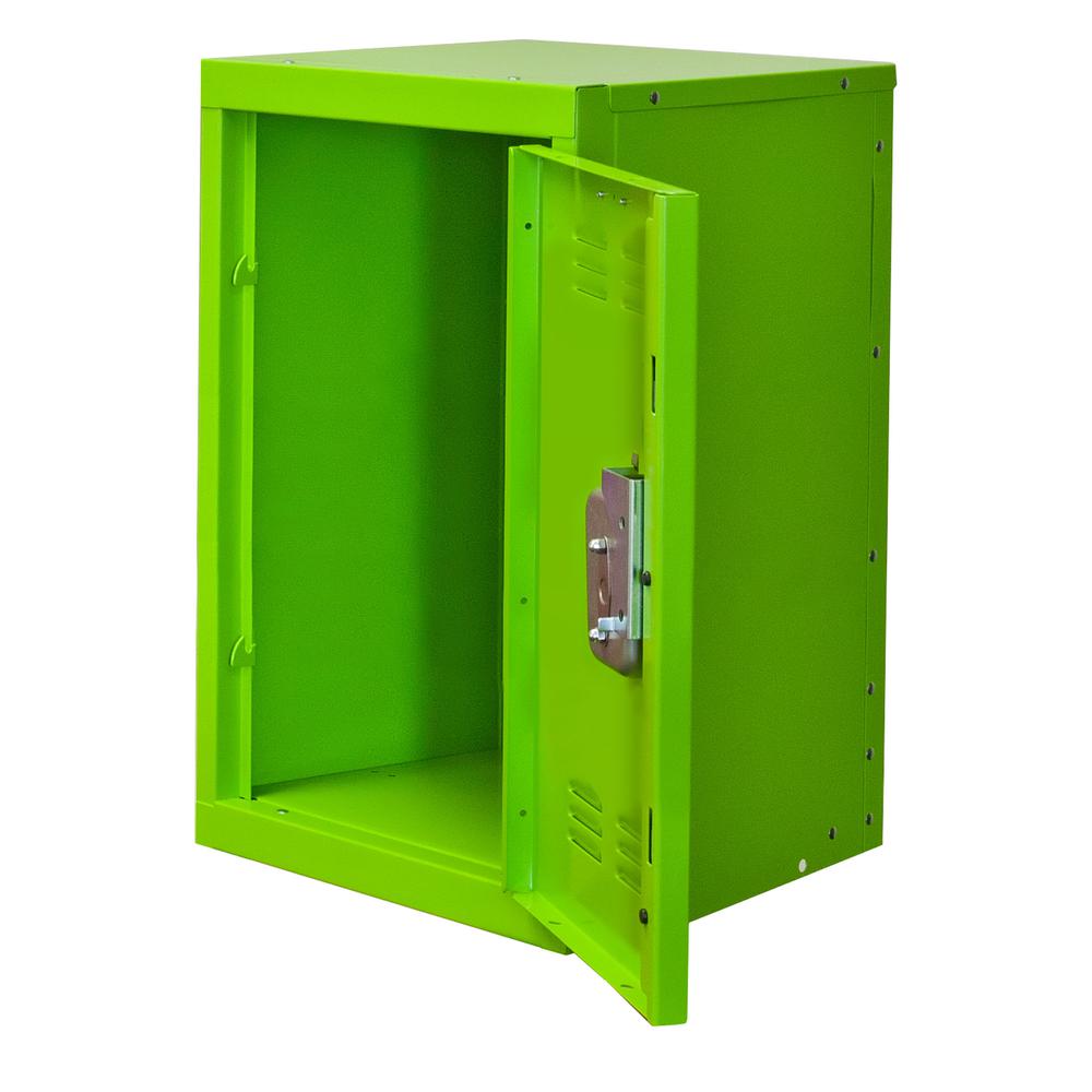 Hallowell Kid Mini Locker, 15"W x 15"D x 24"H, 1134 Sour Apple (green), Single Tier, 1-Wide, Knock-Down. Picture 1
