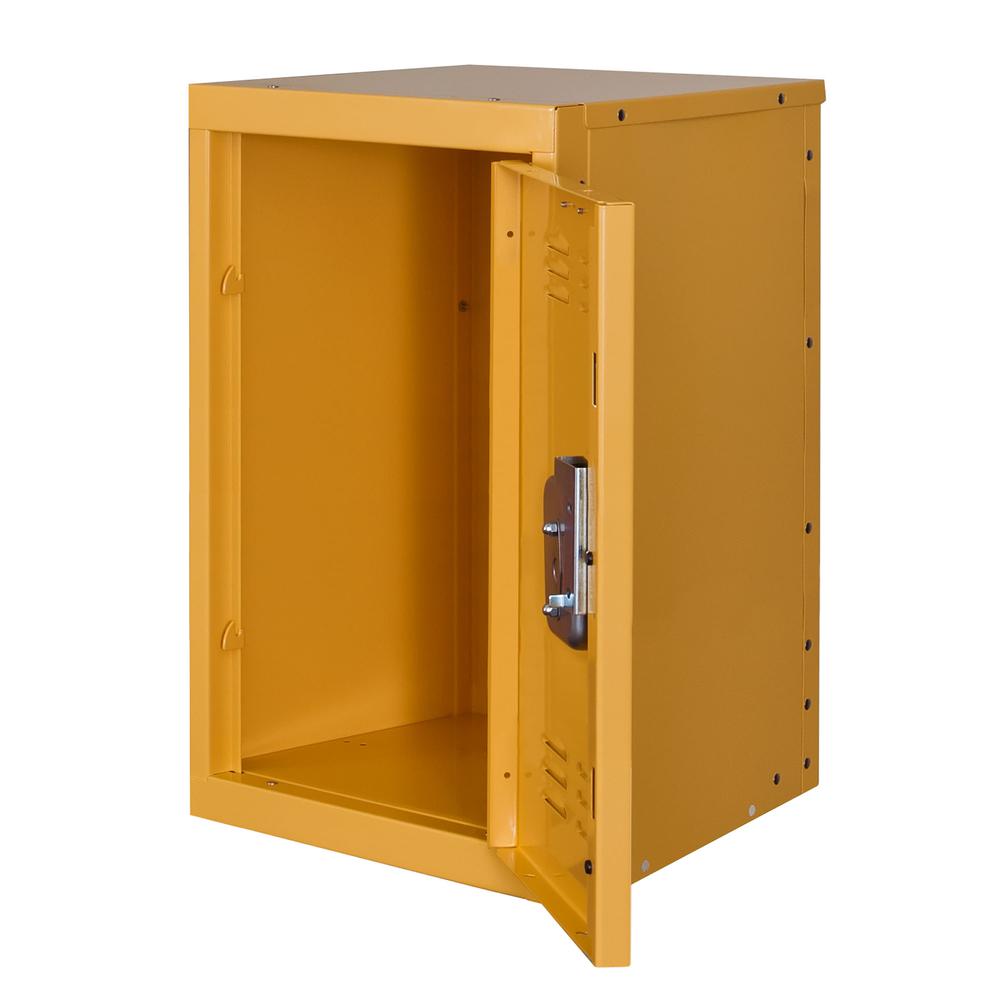 Hallowell Kid Mini Locker, 15"W x 15"D x 24"H, 723 Trophy (yellow), Single Tier, 1-Wide, Knock-Down. Picture 1