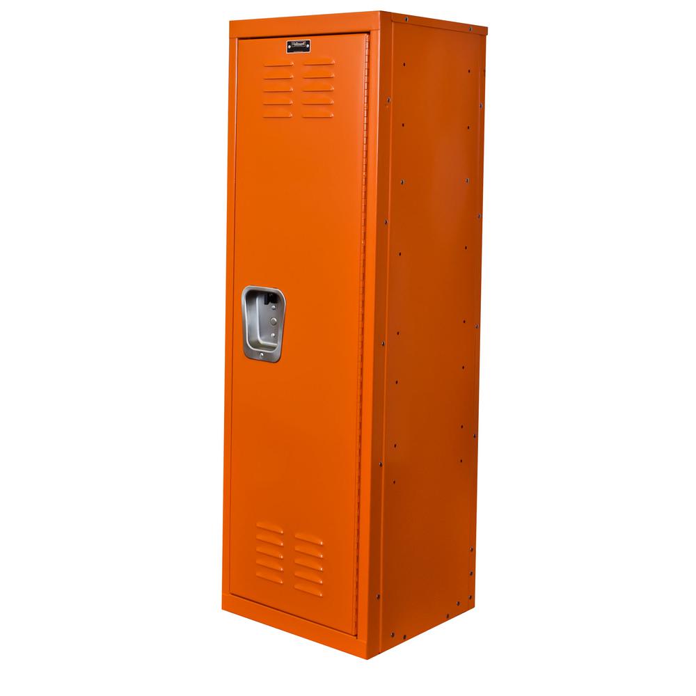 Hallowell Kid Locker, 15"W x 15"D x 48"H, 728 Hoop (orange), Single Tier, 1-Wide, Knock-Down. Picture 2