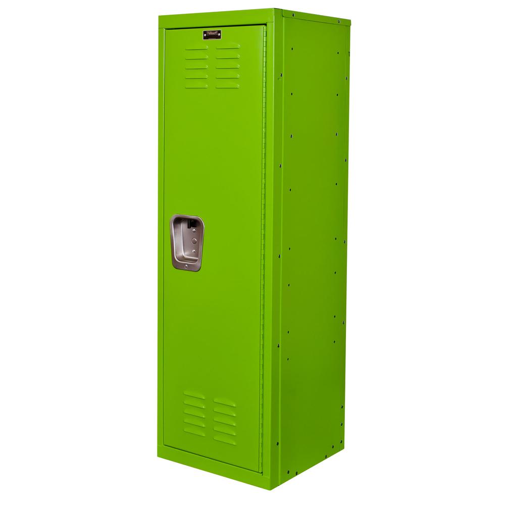 Hallowell Kid Locker, 15"W x 15"D x 48"H, 1134 Sour Apple (green), Single Tier, 1-Wide, Knock-Down. Picture 2