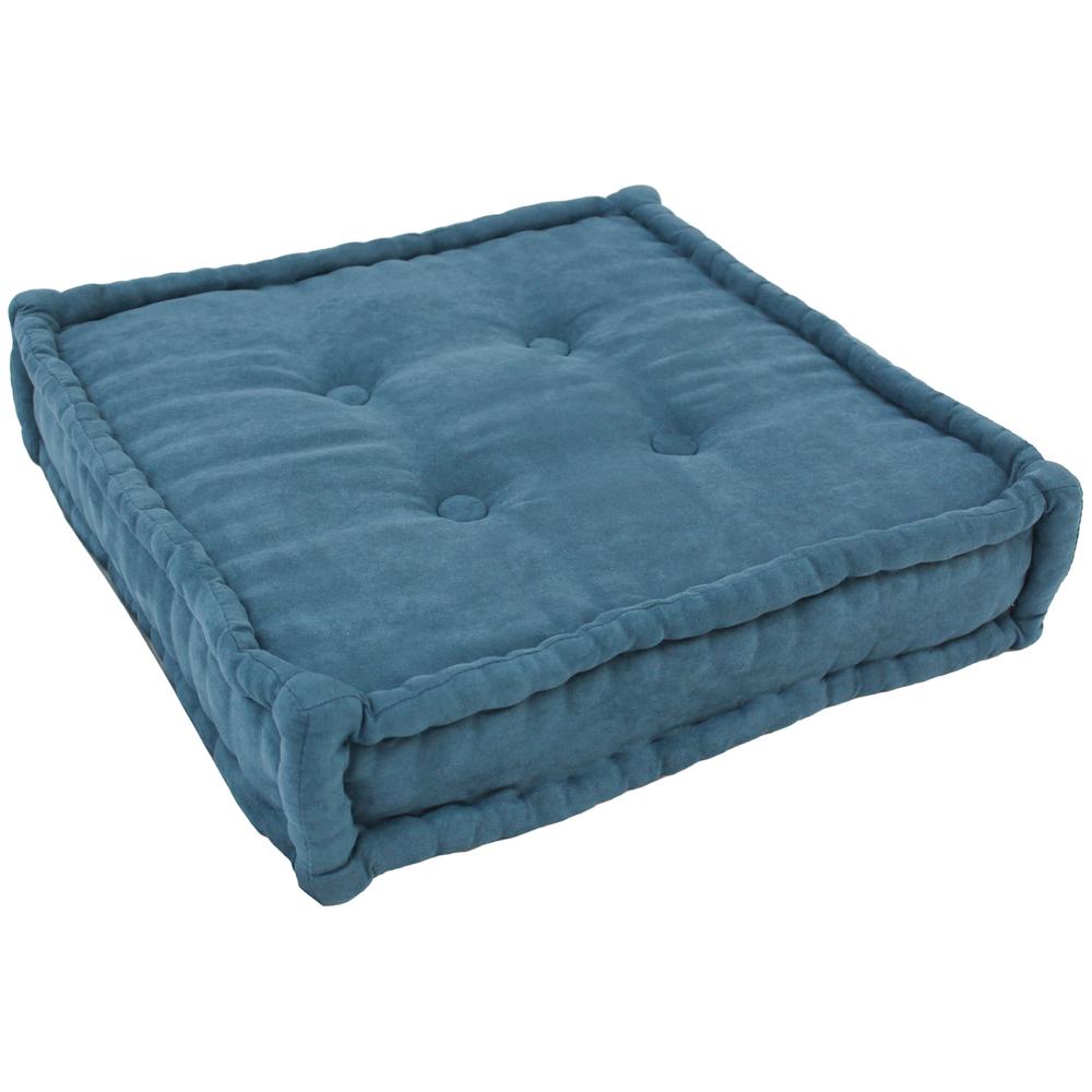 20-inch Square Floor Pillow with 4 Buttons 20-SQ-MS-TL. Picture 1