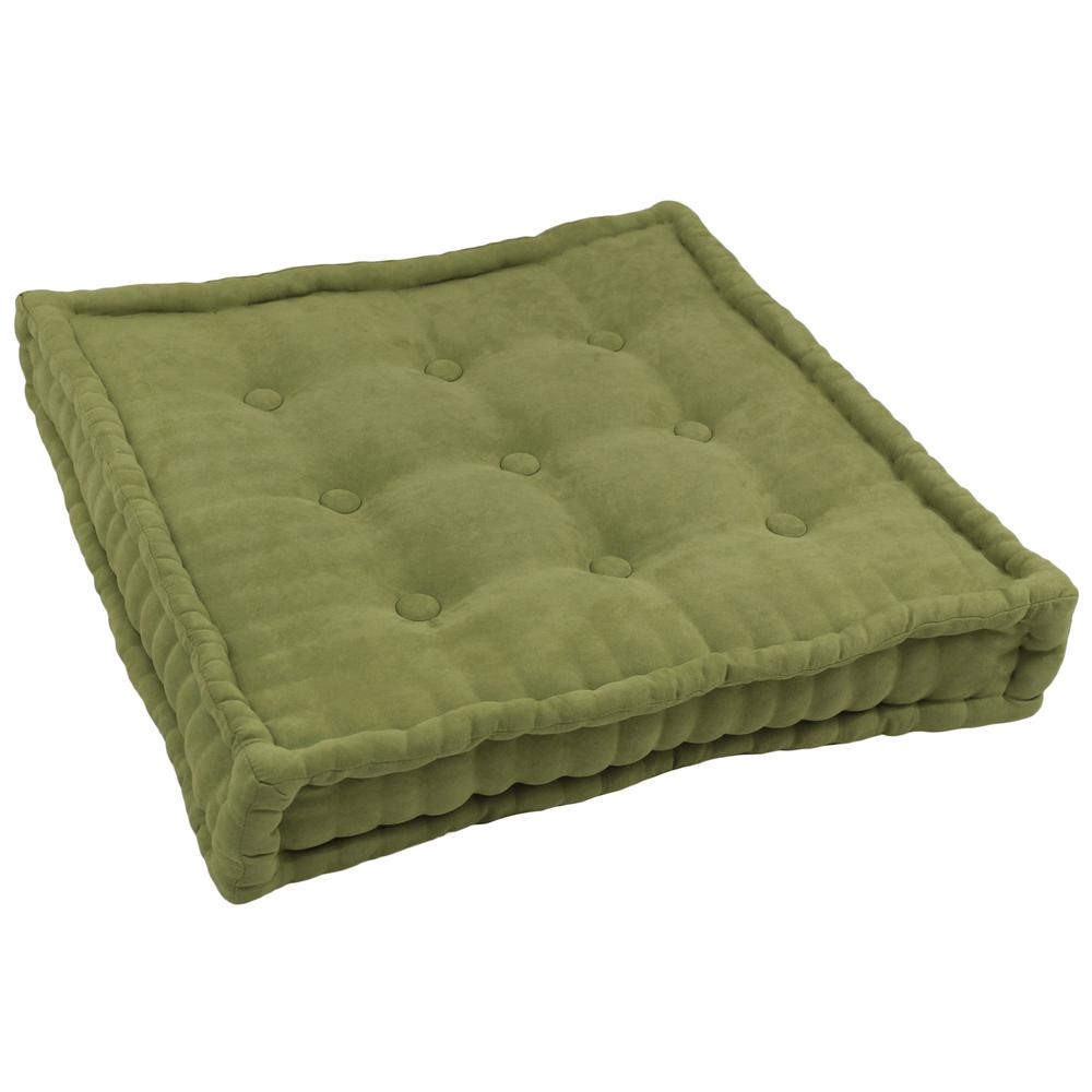 25-inch Square Corder Floor Pillow with Button Tufts. Picture 1