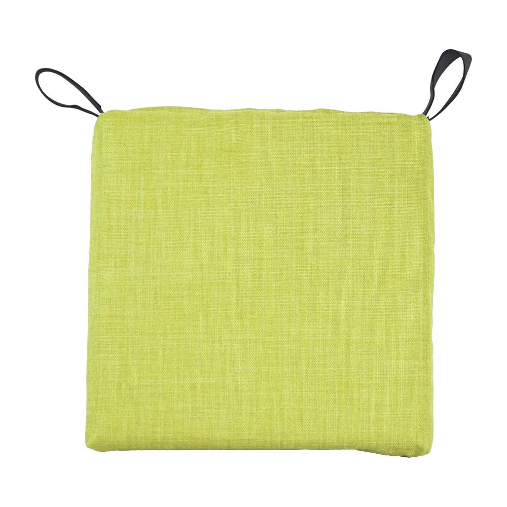 Blazing Needles 16-inch Outdoor Cushion, Lime. Picture 2