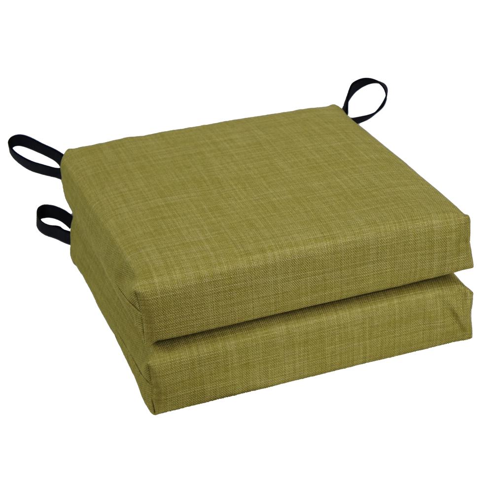Blazing Needles 16-inch Outdoor Cushion, Avocado. Picture 1