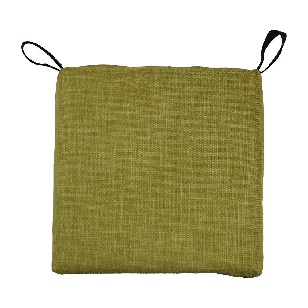 Blazing Needles 16-inch Outdoor Cushion, Avocado. Picture 2
