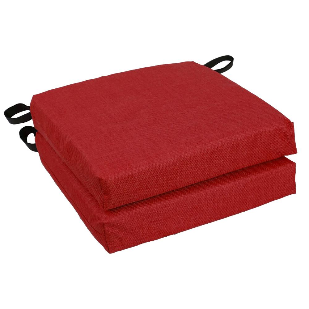 Blazing Needles 16-inch Outdoor Cushion, Paprika. Picture 1