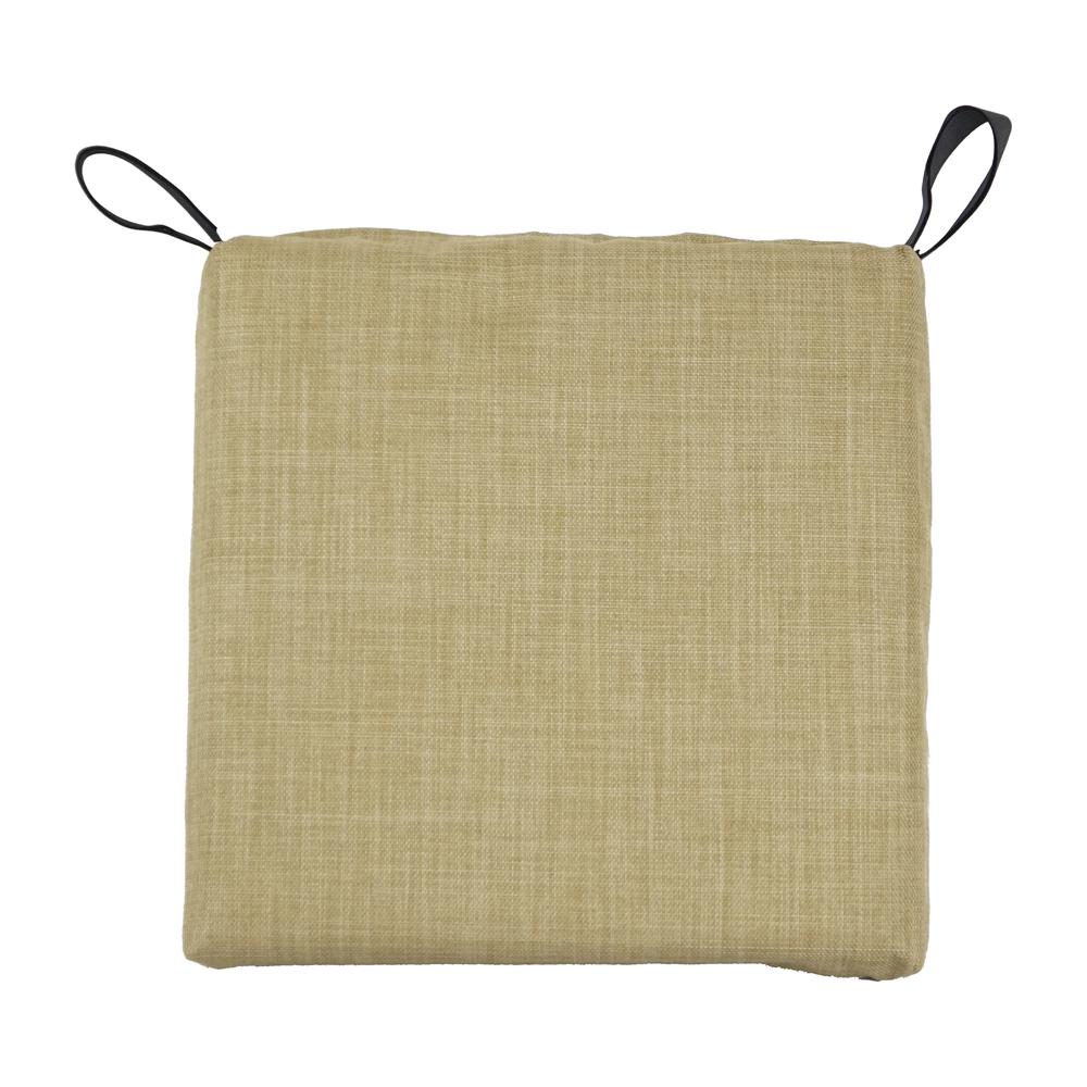 Blazing Needles 16-inch Outdoor Cushion, Sandstone. Picture 2