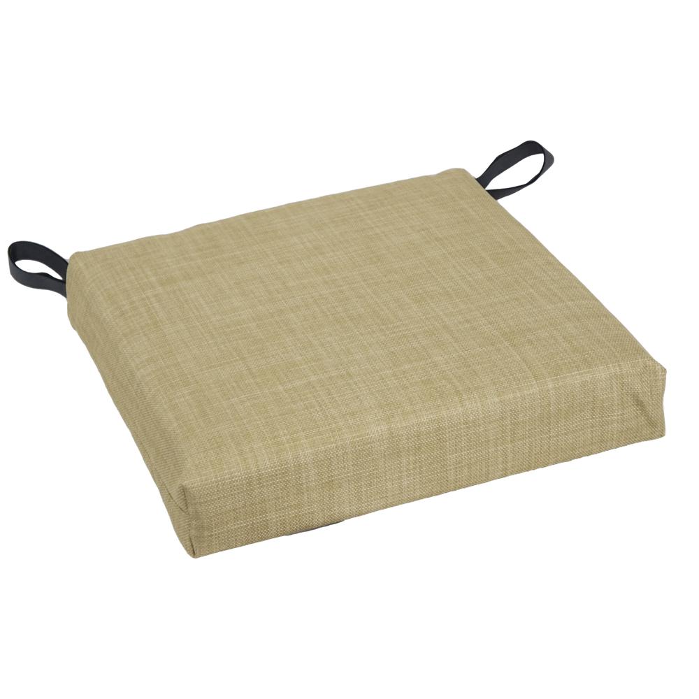 Blazing Needles 16-inch Outdoor Cushion, Sandstone. Picture 3