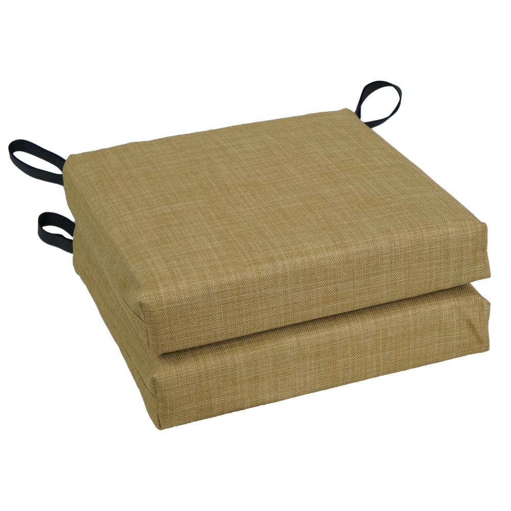 Blazing Needles 16-inch Outdoor Cushion, Wheat. Picture 1