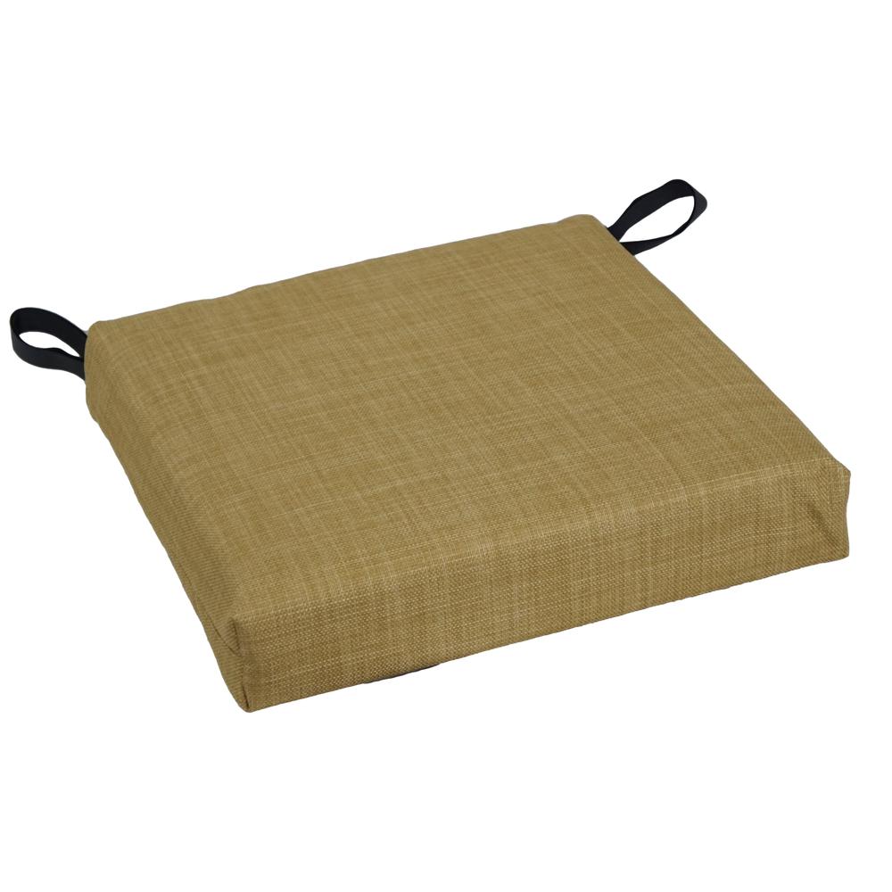 Blazing Needles 16-inch Outdoor Cushion, Wheat. Picture 3