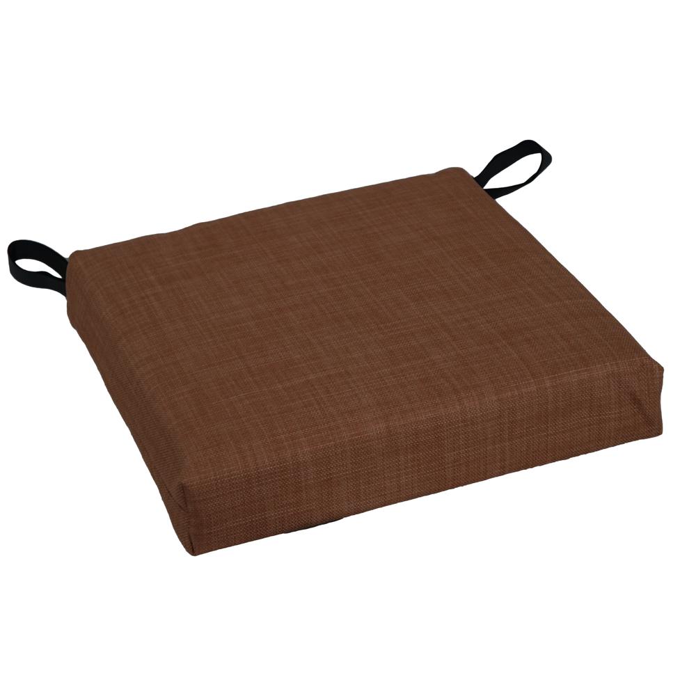 Blazing Needles 16-inch Outdoor Cushion, Cocoa. Picture 3