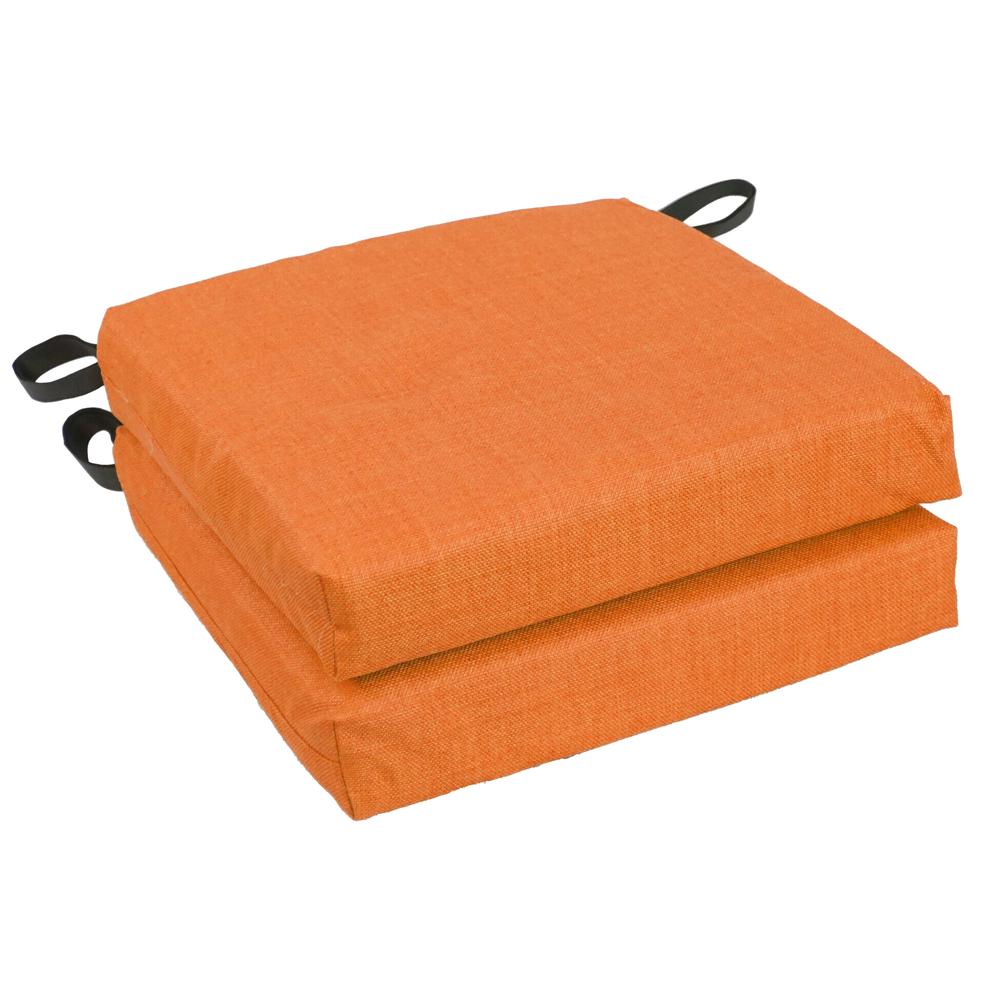 Blazing Needles 16-inch Outdoor Cushion, Tangerine Dream. Picture 1