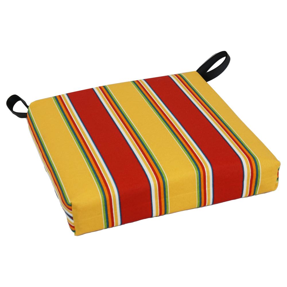 Blazing Needles Set of 4 Outdoor Chair Cushions, Haliwell Multi. Picture 3