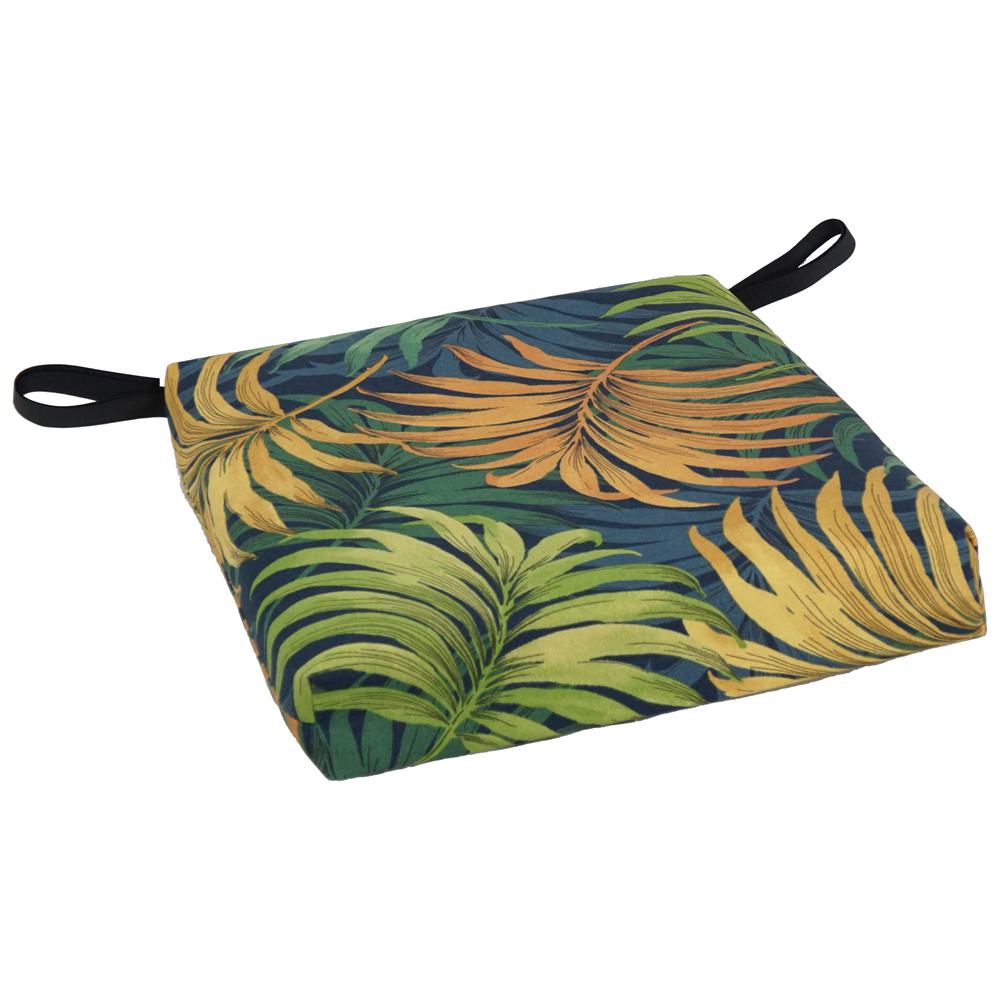Blazing Needles Set of 4 Outdoor Chair Cushions, Laperta Monsoon. Picture 3