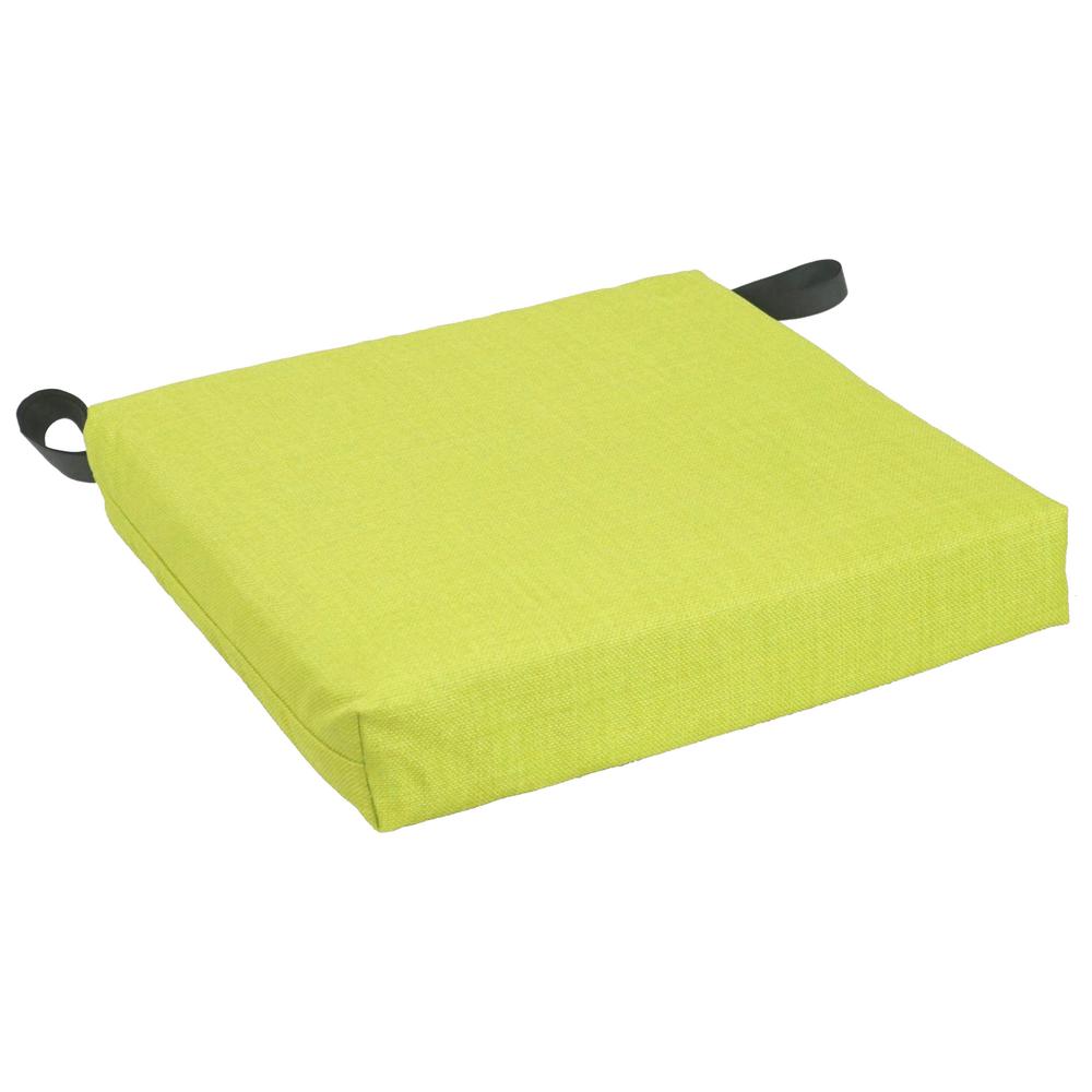 Blazing Needles Set of 4 Outdoor Chair Cushions, Lime. Picture 3