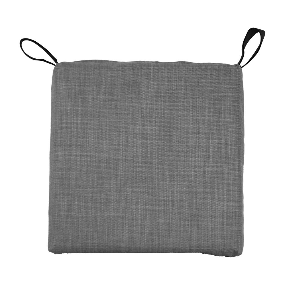 Blazing Needles Set of 4 Outdoor Chair Cushions, Cool Gray. Picture 2
