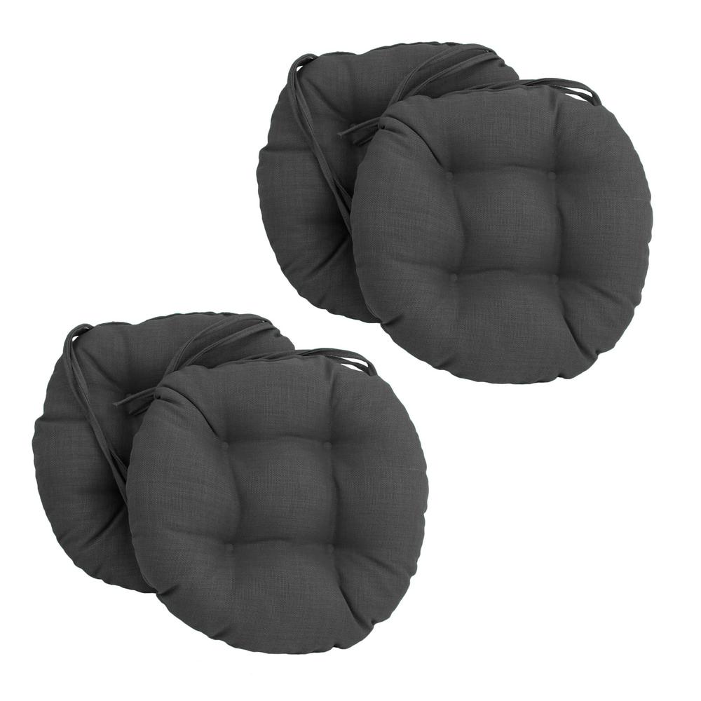 16-inch Outdoor Spun Polyester Tufted Chair Cushion (Set of 4). The main picture.