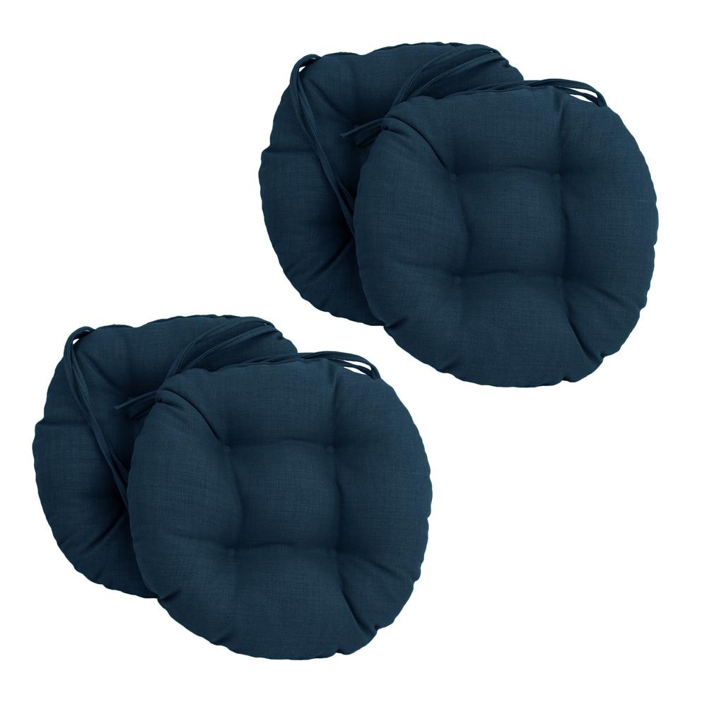16-inch Outdoor Spun Polyester Tufted Chair Cushion (Set of 4). Picture 1