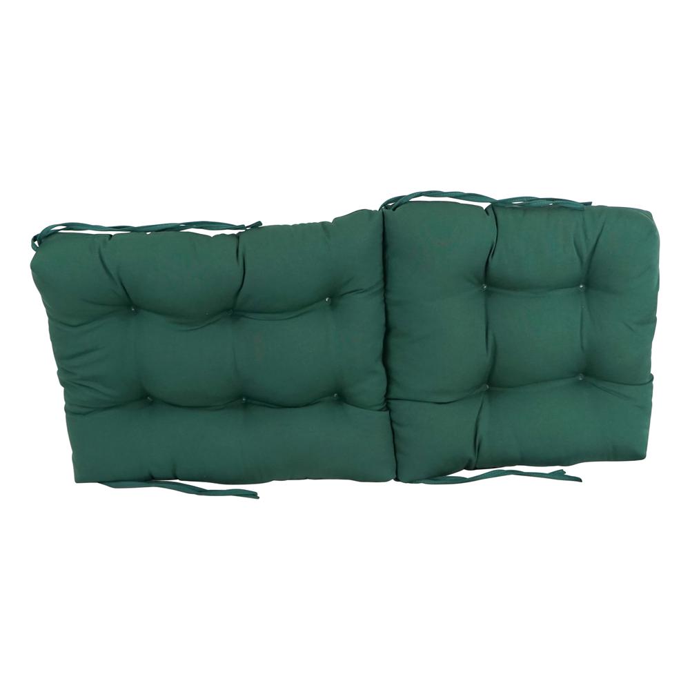 18-inch by 38-inch Solid Twill Tufted Chair Cushion. Picture 2
