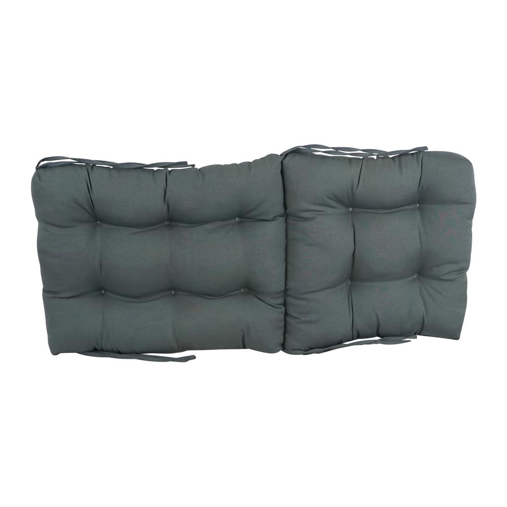 18-inch by 38-inch Solid Twill Tufted Chair Cushion. Picture 2