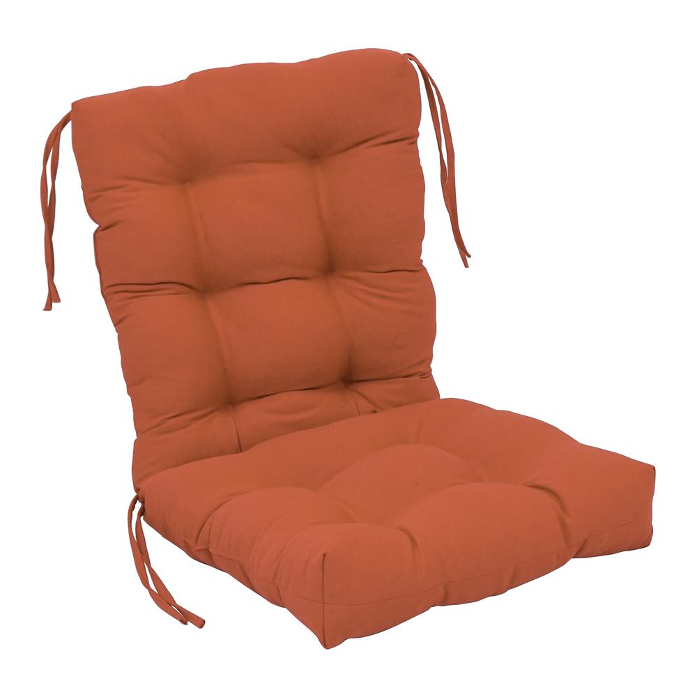 18-inch by 38-inch Solid Twill Tufted Chair Cushion. The main picture.