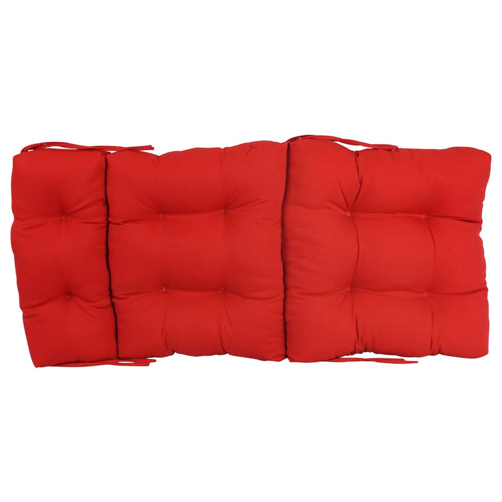 20-inch by 42-inch Solid Twill Tufted Chair Cushion. Picture 2