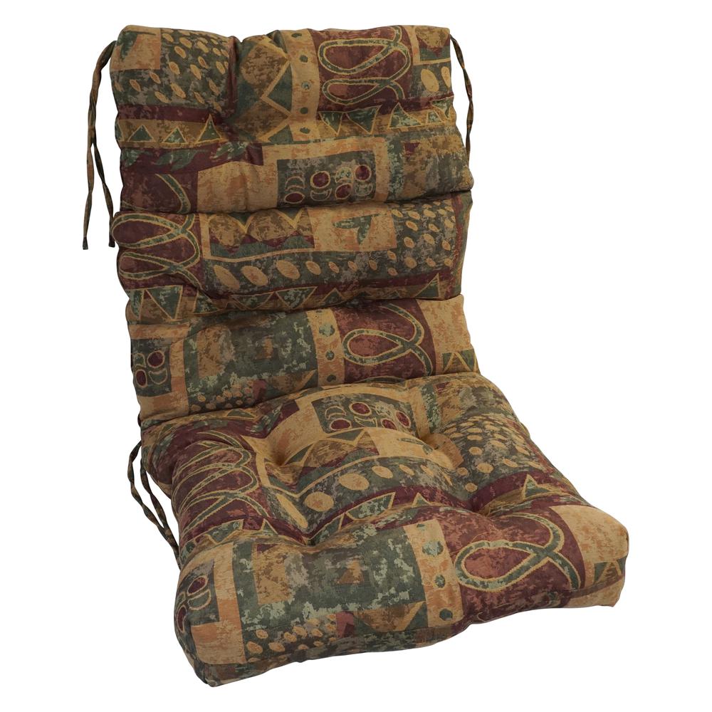22-inch by 45-inch Jacquard Chenille Tufted Chair Cushion  922X45BF-S1-ID-058. Picture 1