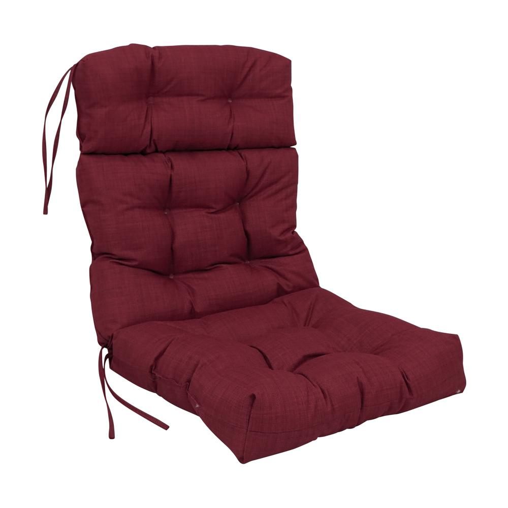 22-inch by 45-inch Spun Polyester Solid Outdoor Tufted Chair Cushion. The main picture.