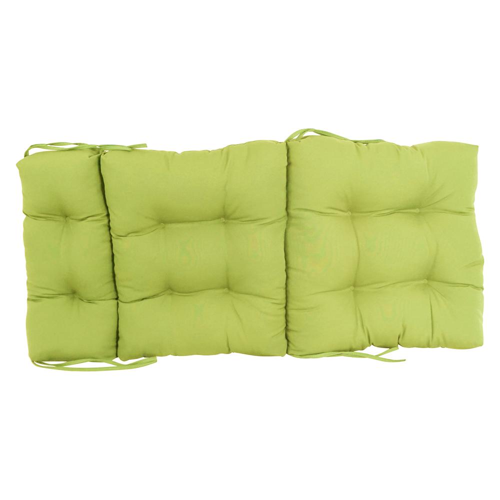 22-inch by 45-inch Solid Twill Tufted Chair Cushion. Picture 2