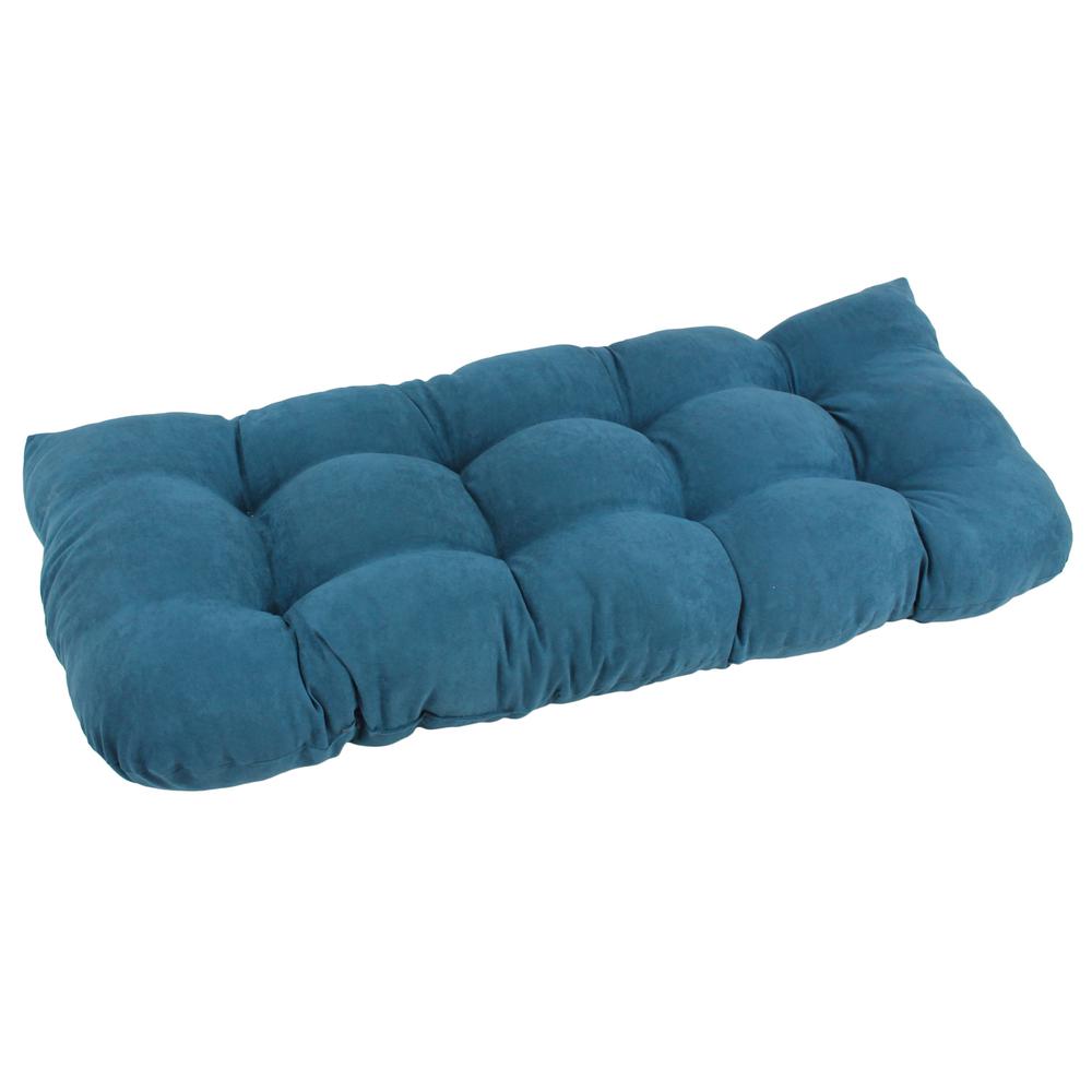 42-inch by 19-inch U-Shaped Microsuede Tufted Settee/Bench Cushion  93180-LS-MS-TL. Picture 1