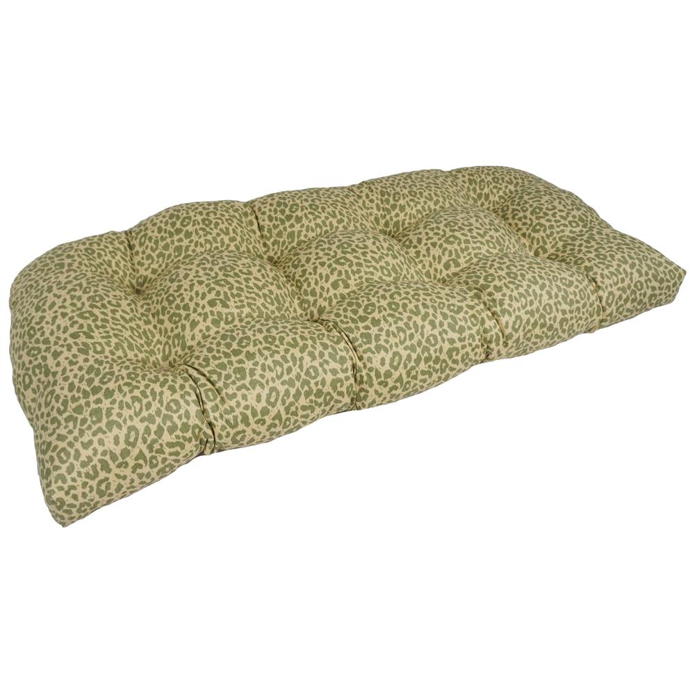 42-inch by 19-inch U-Shaped Patterned Spun Polyester Tufted Settee/Bench Cushion  93180-LS-OD-002. Picture 1